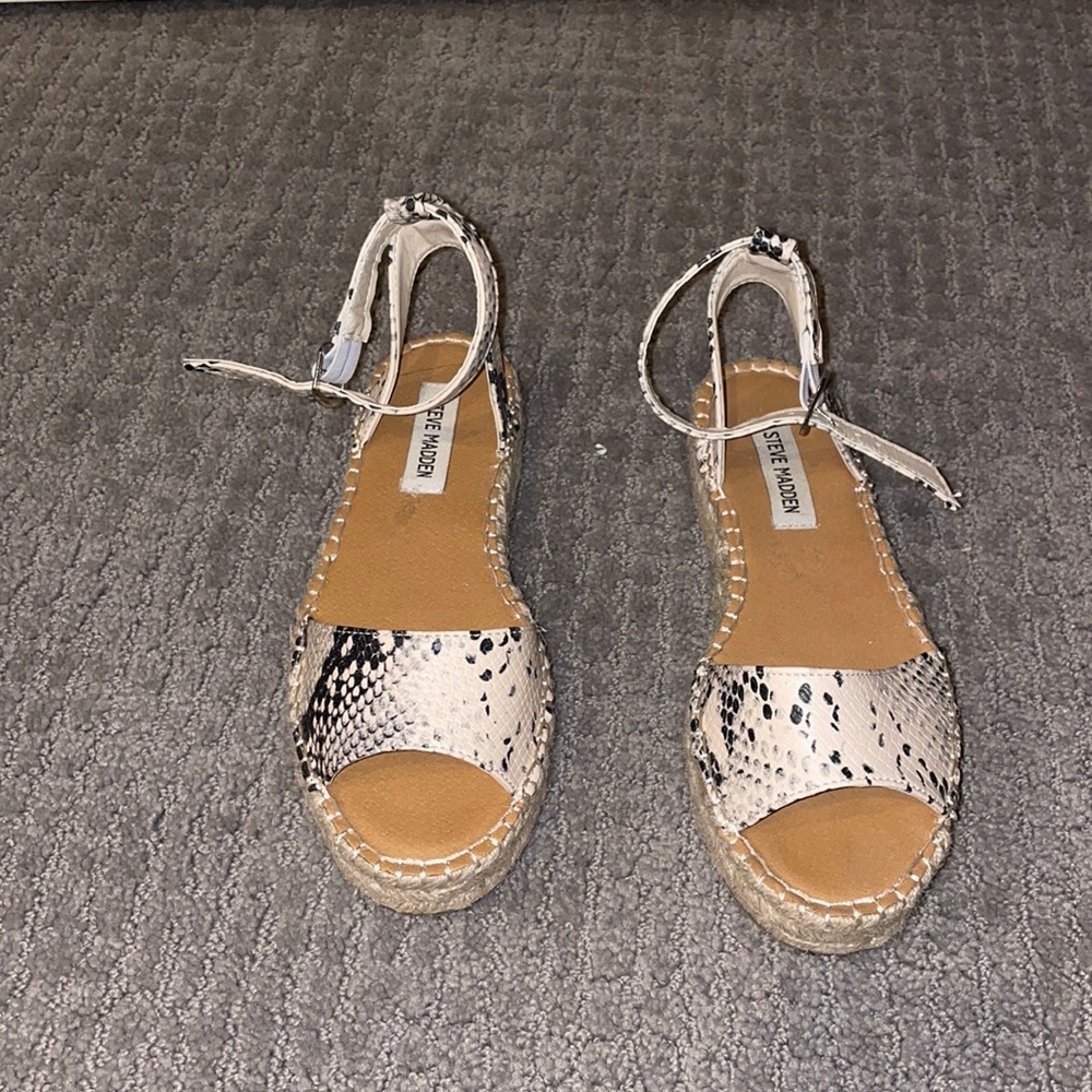 Steve Madden Snake Skin Wedges